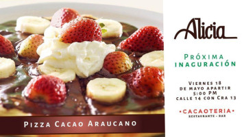 Alicia Cacaoteria Restaurante Bar food