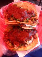 Tacos El Pollito Pio food