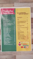 Rincon Huasteco, México menu