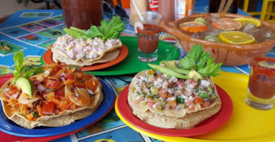 Las Catorce Tostadas food