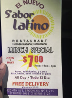 Sabor Latino food