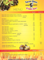 Tacos De Carne Asada Hays menu