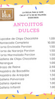 La Rioja Pan Cafe menu