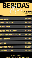 La Rioja Pan Cafe menu