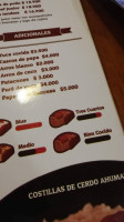 La Potra menu