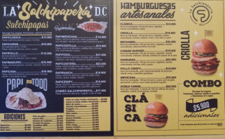 La Salchipaperia Dc Bosa. menu