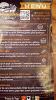 Columbia Burger menu