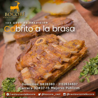 Cabrito A La Brasa food