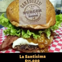 La Santisima Burger food