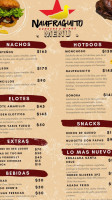 Naufraguito Burgers Wings menu