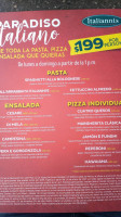 Italianni's Irapuato menu