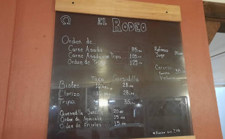 El Rodeo menu