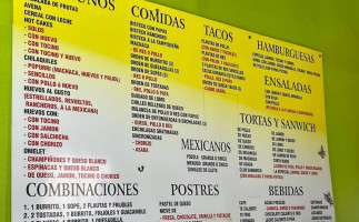 Tacos Marú 2 menu