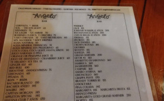 Angelo menu