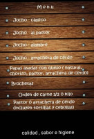 La Jocheria Hgo. menu