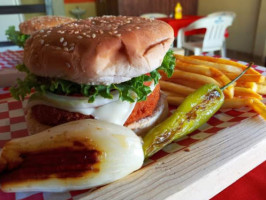 Negros Burger Comonfort. food