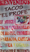 Ricos Tacos El Profe food