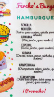 Fercho's Burger menu