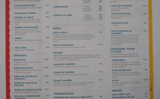 Anfibio menu