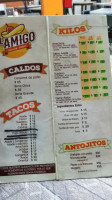 Tacos El Amigo menu