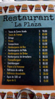 La Plaza menu