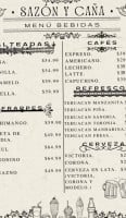 Sazón Y Caña menu