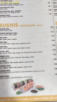 Bon Sushi menu