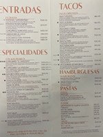 La Tuna Bcs, México menu