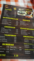 Tacos Santa Rosalía menu