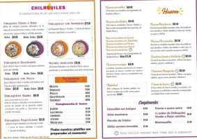 Los Apapachos De Margarita menu