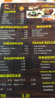 Asadas Santa Rosalía menu