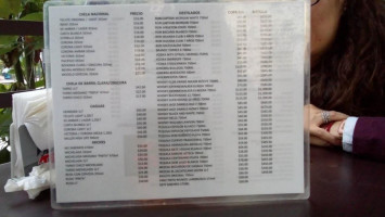 El Rojo Pete menu