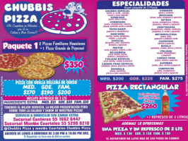 Chubbis Pizza food