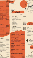 La Candelaria menu