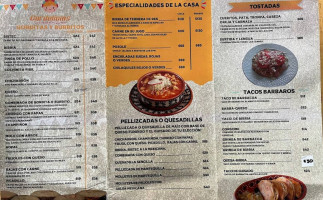 La Loteria Cocina Mexicana menu