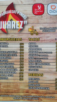 Hamburguesas Y Tacos Juarez menu