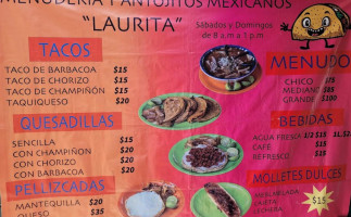 Menuderia Tacos De Barbacoa Laurita food