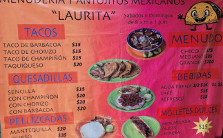 Menuderia Tacos De Barbacoa Laurita food