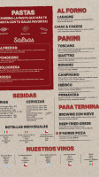Margherita Pizza Y Vino menu