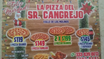 La Pizza Del Señor Cangrejo food