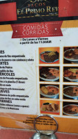 Tacos El Primo Rey menu