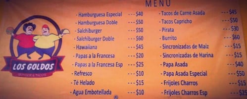 Tacos Charly menu