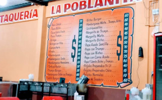 Taqueria La Poblanita menu