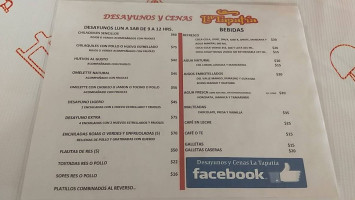 La Tapatía menu