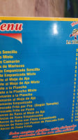 La Tortuga menu