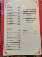 Shunfá Express menu