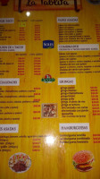Taqueria La Tablita menu