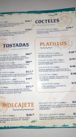 Mariscos La Terraza menu