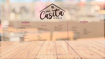 Mi Casita Dinner menu