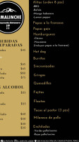 La Malinche Botanero menu